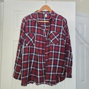 Size 10 Divided H&M plaid button up